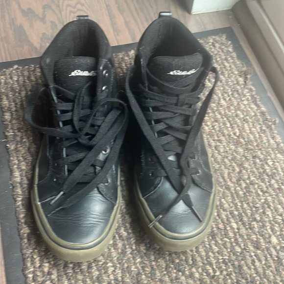 Eddie Bauer black leather and felt winter boots. Unisex. - Picture 3 of 7